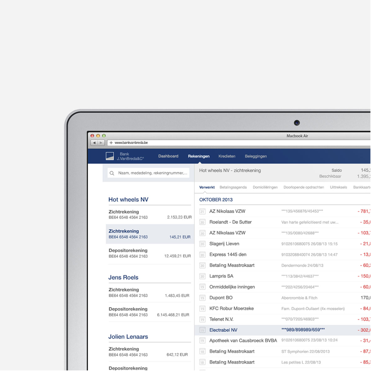 Bank Van Breda - Online banking